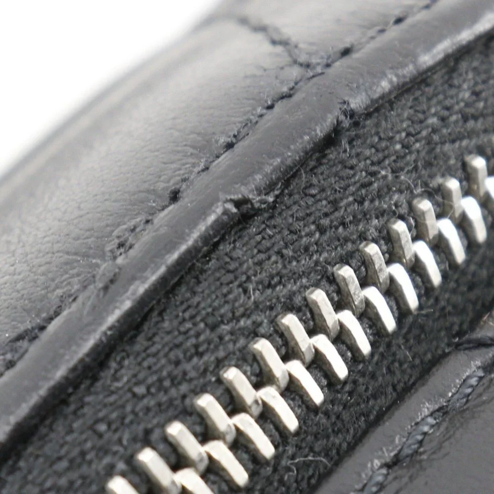CHANEL Black Lambskin Leather Fanny Pack